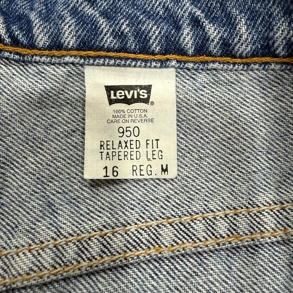 Vintage Levi's 550 Relaxed Fit Taper Jeans Sz 16 Reg M Women's USA White Tab 90s - Picture 6 of 8